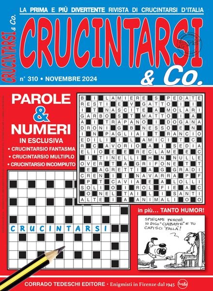 Crucintarsi & Co – Novembre 2024 Cover