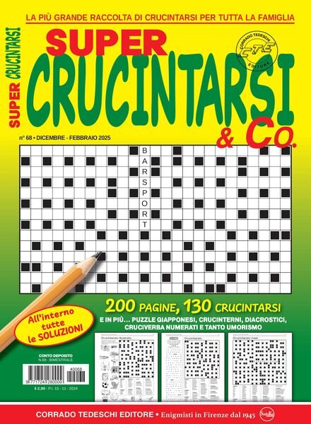 Crucintarsi Giganti – Dicembre 2024 – Gennaio-Febbraio 2025 Cover