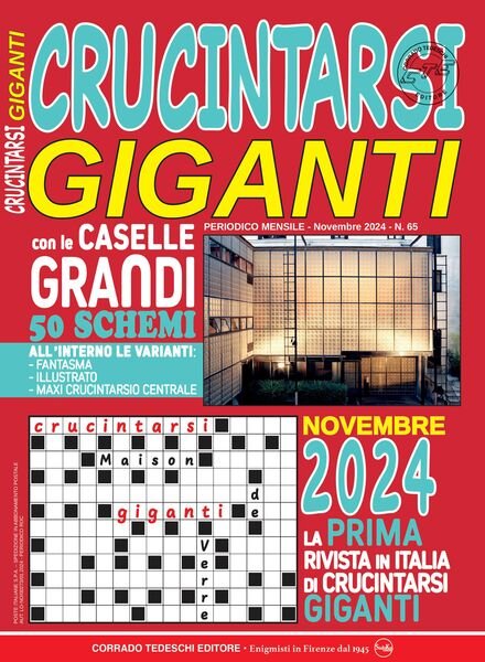 Crucintarsi Giganti – Novembre 2024 Cover