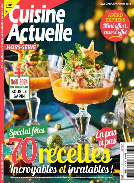 Cuisine Actuelle – Hors-Serie – Novembre-Decembre 2024 Cover