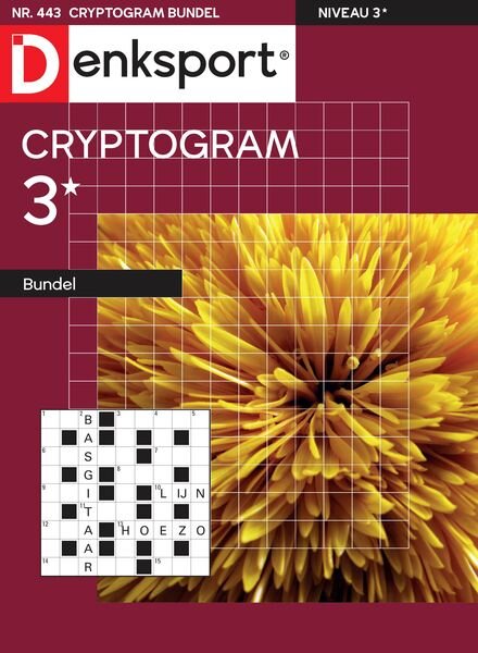 Denksport Cryptogrammen 3 bundel – 14 November 2024 Cover