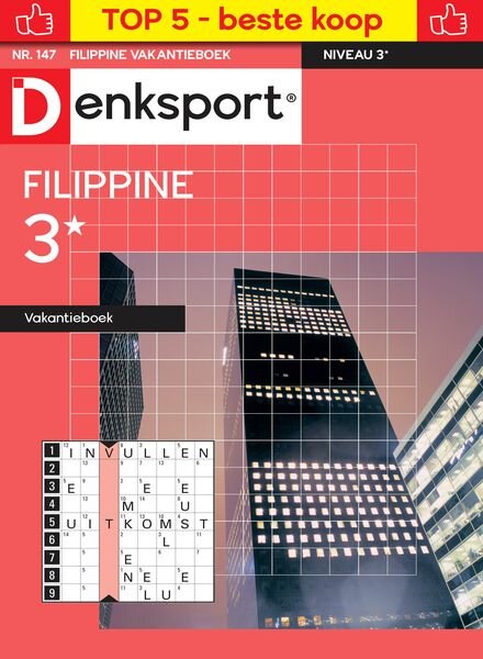 Denksport Filippine 3 Vakantieboek – 14 November 2024 Cover