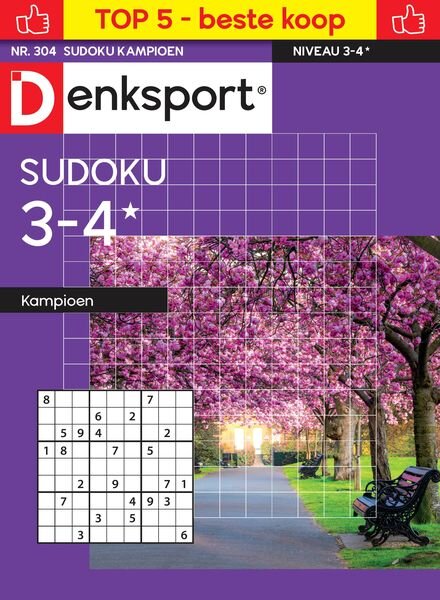 Denksport Sudoku 3-4 kampioen – 7 November 2024 Cover