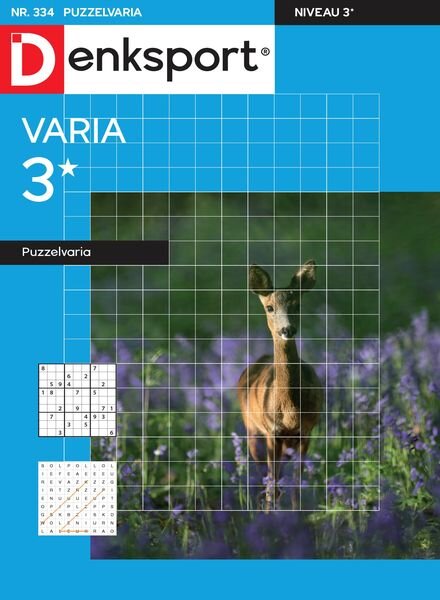 Denksport Varia 3 Puzzelvaria – 21 November 2024 Cover
