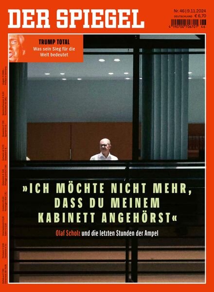 Der Spiegel – 09 November 2024 Cover