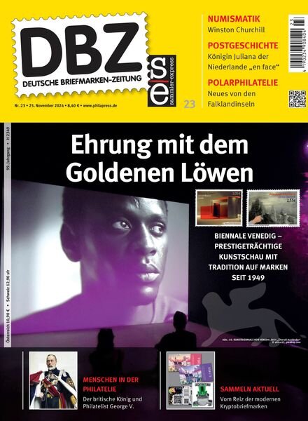 Deutsche Briefmarken-Zeitung – 25 November 2024 Cover