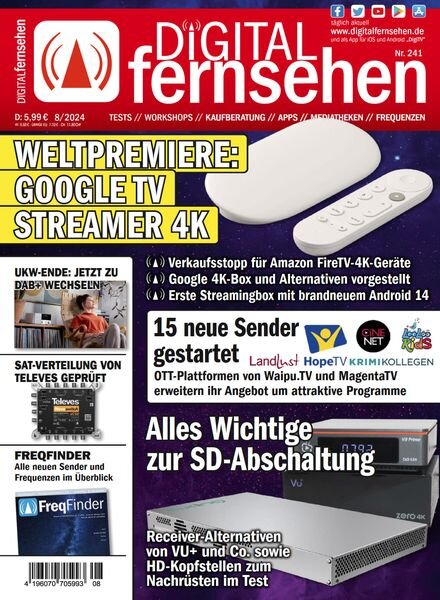 Digital Fernsehen – Ausgabe 8 2024 Cover