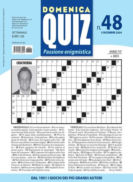 Domenica Quiz – 5 Dicembre 2024 Cover