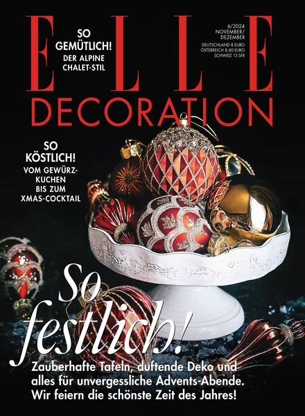 Elle Decoration Germany – November-Dezember 2024 Cover