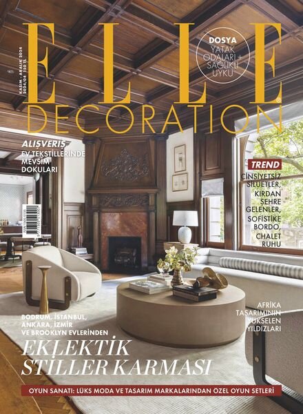 Elle Decoration Turkiye – Kasim 2024 Cover