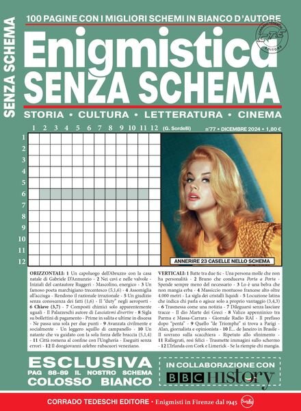Enigmistica Senza Schema – Dicembre 2024 Cover