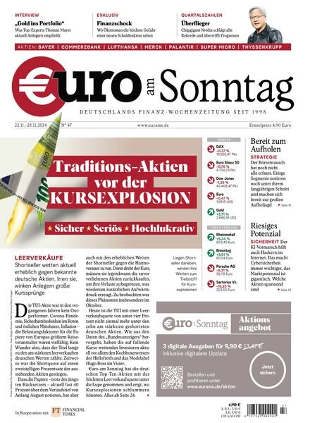 Euro am Sonntag – 22 November 2024 Cover