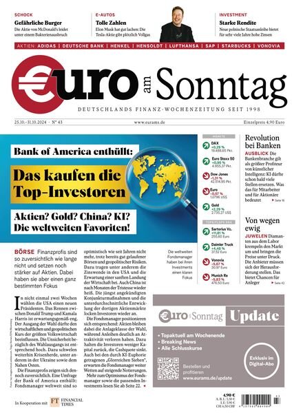 Euro am Sonntag – 25 Oktober 2024 Cover