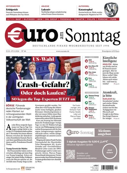 Euro am Sonntag – 31 Oktober 2024 Cover