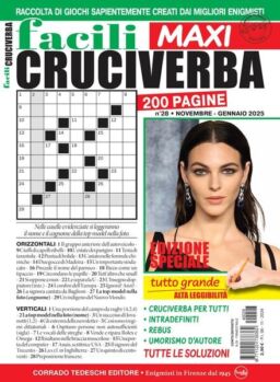 Facili Cruciverba – Novembre-Dicembre 2024 – Gennaio 2025