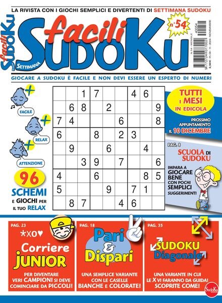 Facili Sudoku – Novembre 2024 Cover