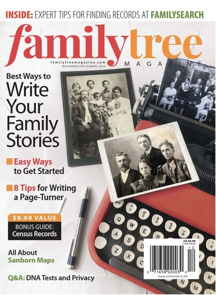 Family Tree USA – November-December 2024 Cover