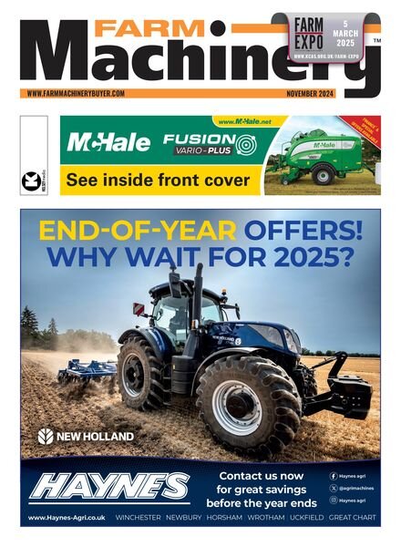 Farm Machinery – November 2024 Cover