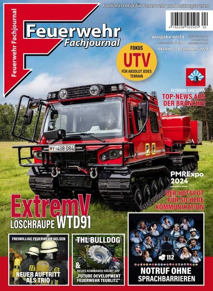 Feuerwehr Fachjournal – Oktober-Dezember 2024 Cover