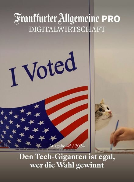 Frankfurter Allgemeine Pro D Economy – 6 November 2024 Cover
