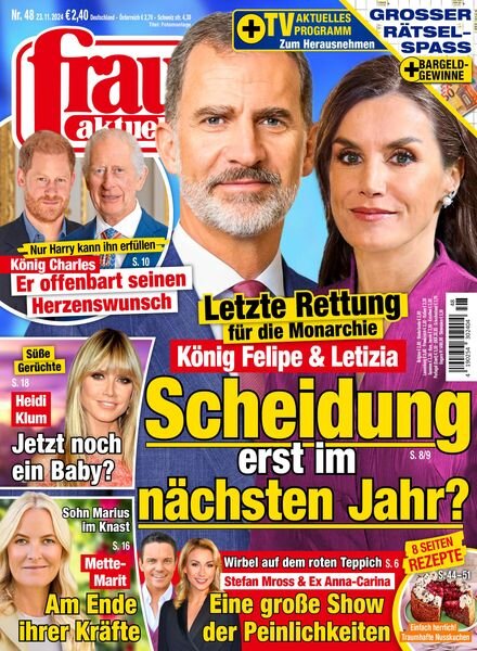 Frau Aktuell – 23 November 2024 Cover