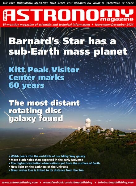 Free Astronomy – NovemberDecember 2024 Cover