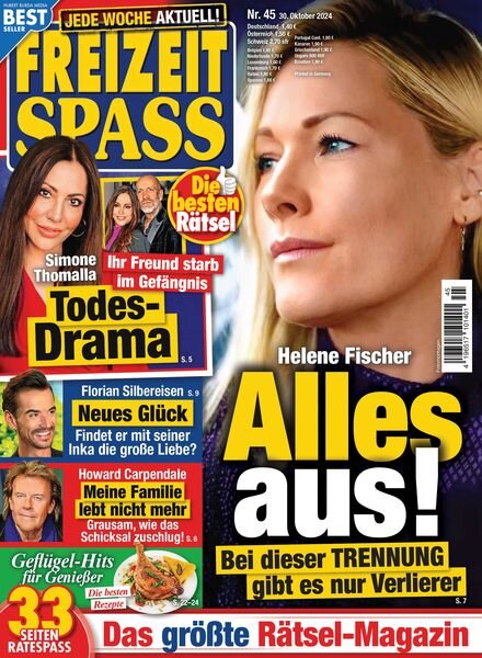 Freizeit Spass – 29 Oktober 2024 Cover