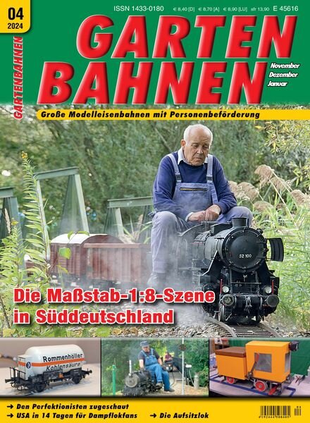 Gartenbahnen – November-Dezember 2024 – Januar 2025 Cover