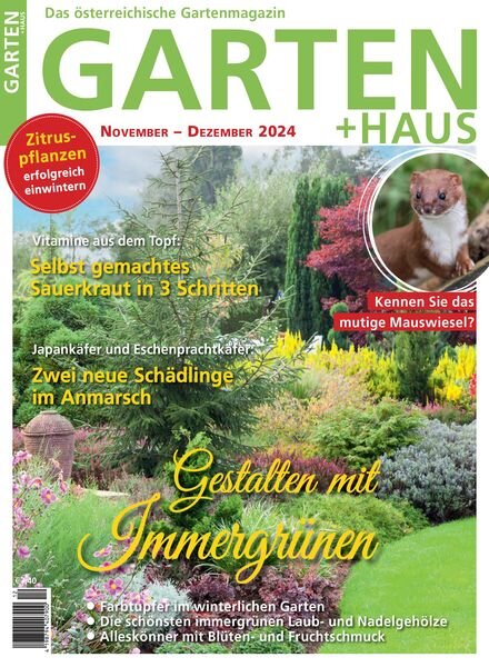 Garten+Haus – November-Dezember 2024 Cover