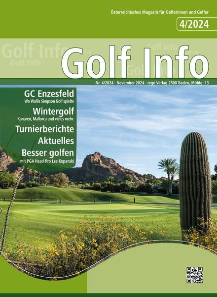 Golf Info – November 2024 Cover