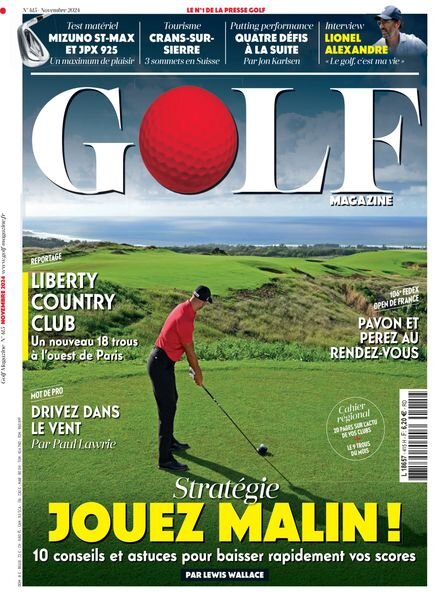 Golf Magazine France – Novembre 2024 Cover
