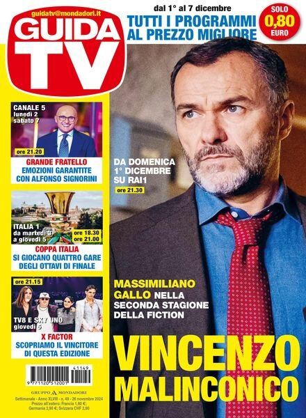 GuidaTV – 26 Novembre 2024 Cover