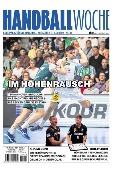 Handballwoche – 29 Oktober 2024 Cover