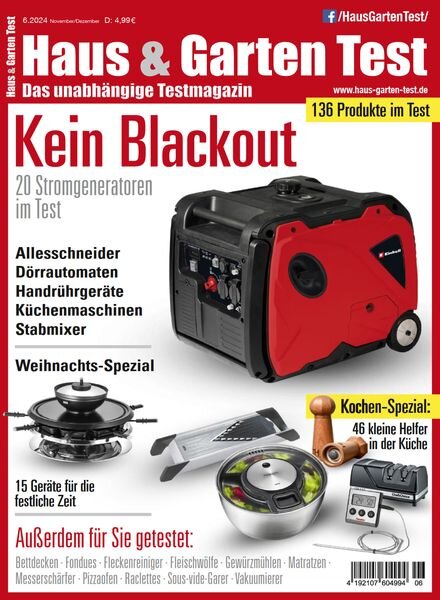 Haus & Garten Test – November-Dezember 2024 Cover
