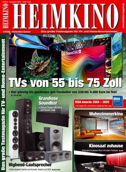 Heimkino – Dezember 2024 – Januar 2025 Cover