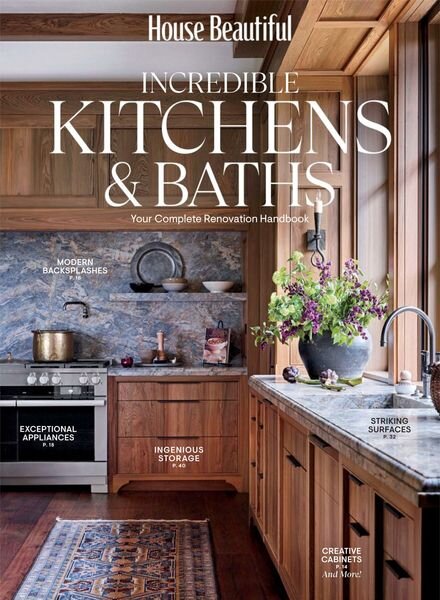 House Beautiful – Incredible Kitchens & Baths 2024 Cover