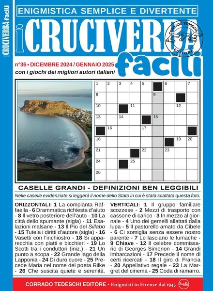 I Cruciverba Facili – Dicembre 2024 – Gennaio 2025 Cover