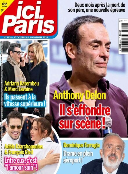 Ici Paris – 30 Octobre 2024 Cover