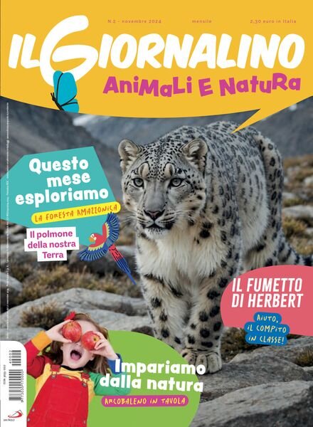 Il Giornalino Animali e natura – Novembre 2024 Cover