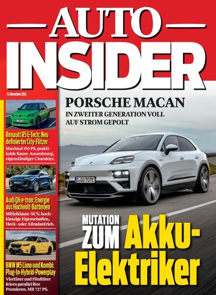 Insider Austria – 13 November 2024 Cover