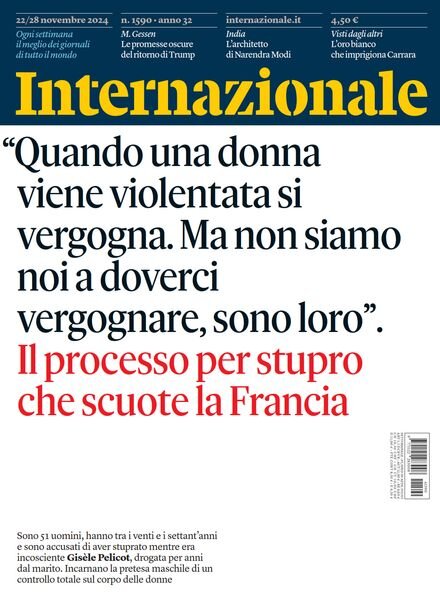 Internazionale – 22 Novembre 2024 Cover