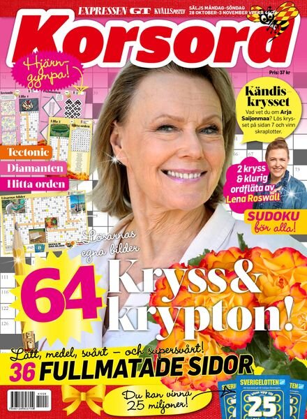 Korsord – 28 Oktober 2024 Cover