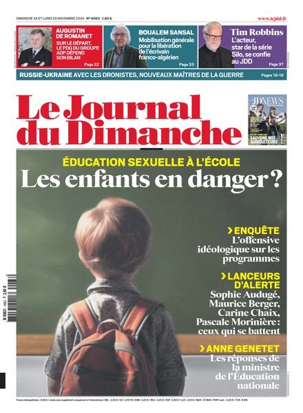 Le Journal du dimanche – 24 Novembre 2024 Cover