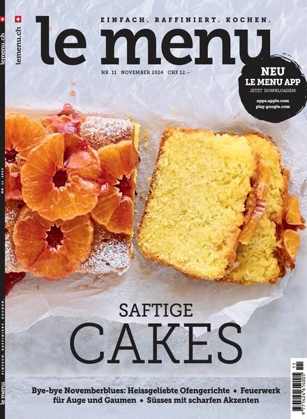 le menu – November 2024 Cover