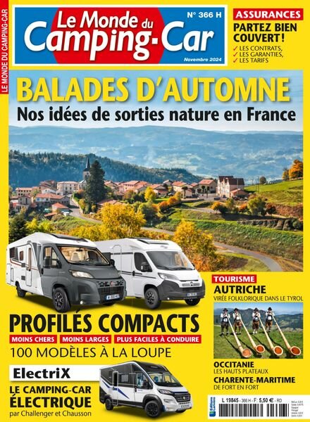 Le Monde du Camping-Car – Novembre 2024 Cover