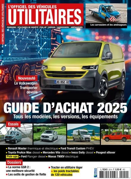 Le Monde du Plein-Air – Hors-Serie Vehicules Utilitaires – N 20 2024 Cover