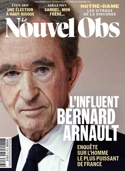 Le Nouvel Obs – 31 Octobre 2024 Cover