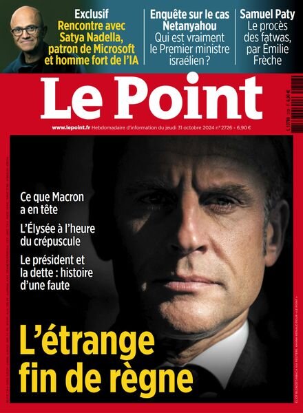 Le Point – 31 Octobre 2024 Cover