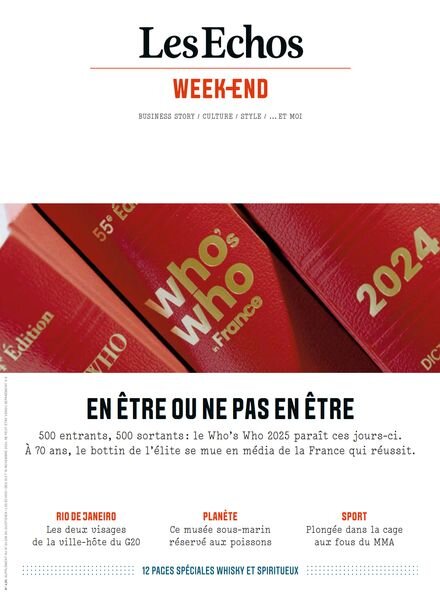 Les Echos Week-end – 15 Novembre 2024 Cover