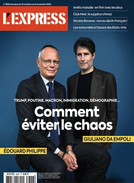 L’Express – 30 Octobre 2024 Cover